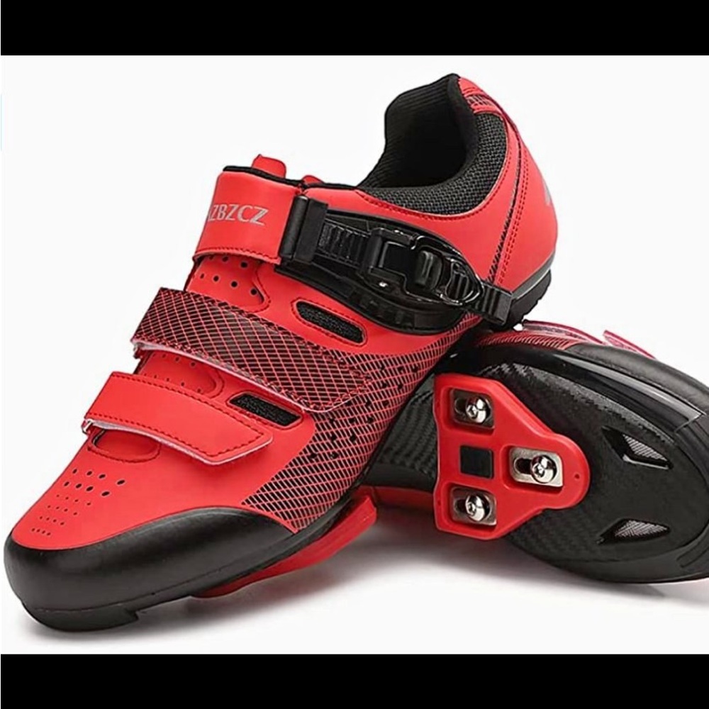 Red Cycling Shoes